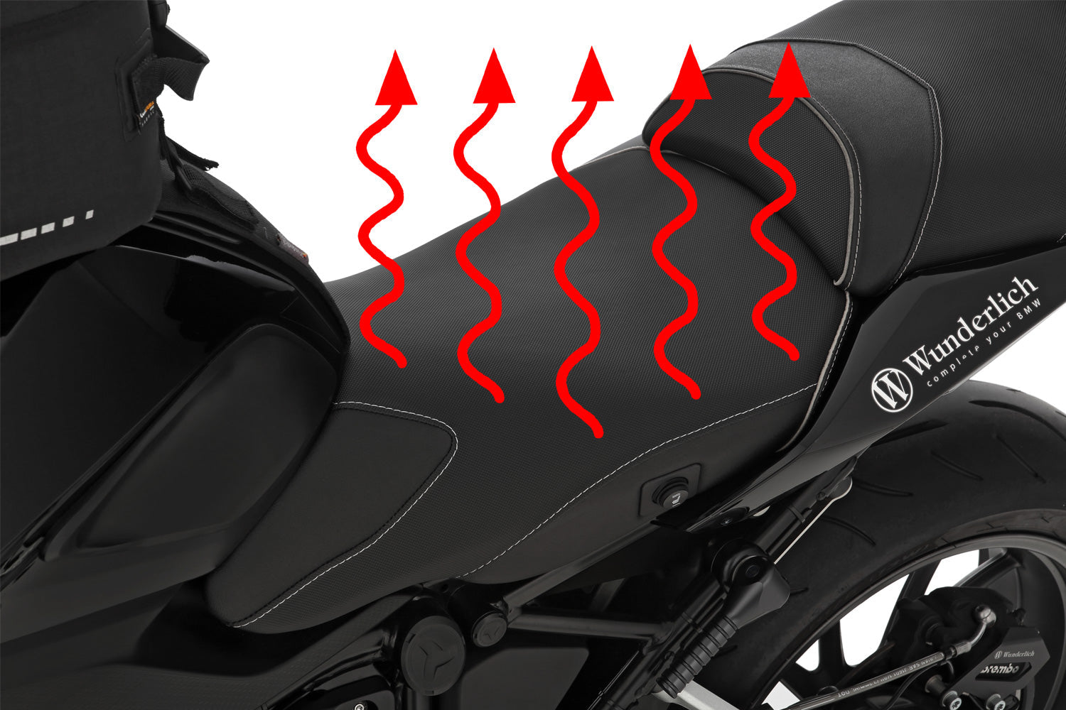 Wunderlich rider seat AKTIVKOMFORT with aftermarket seat heating-30902-012