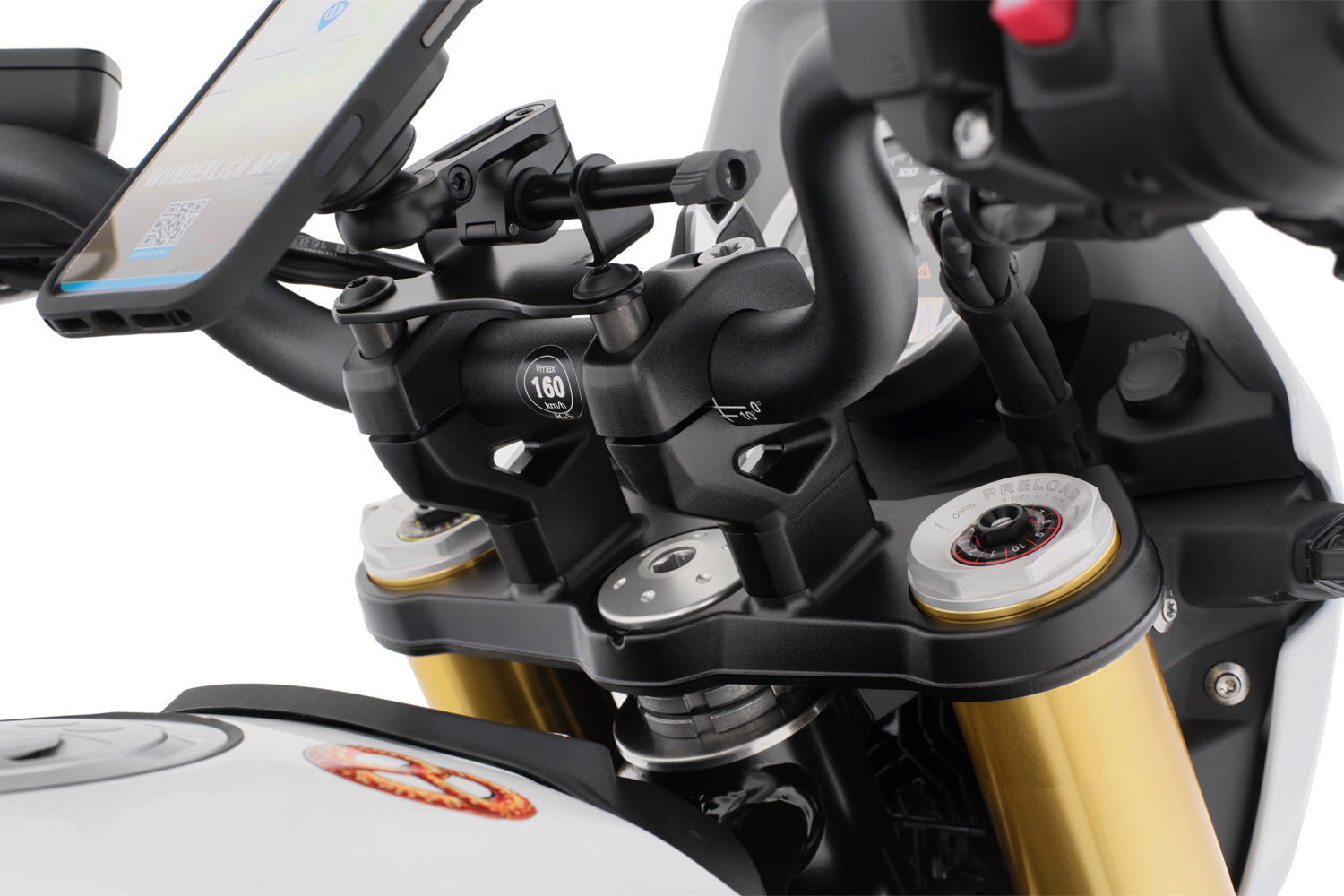 Wunderlich Handlebar Riser ERGO R 12 G/S - complete your BMW ✔ Premium components ✔ Integrated design ➜ Order now