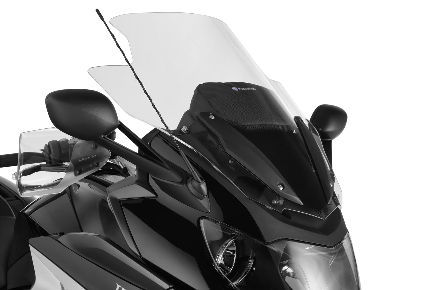 Wunderlich windshield »MARATHON« K1600GT for optimal and turbulence-free touring enjoyment.