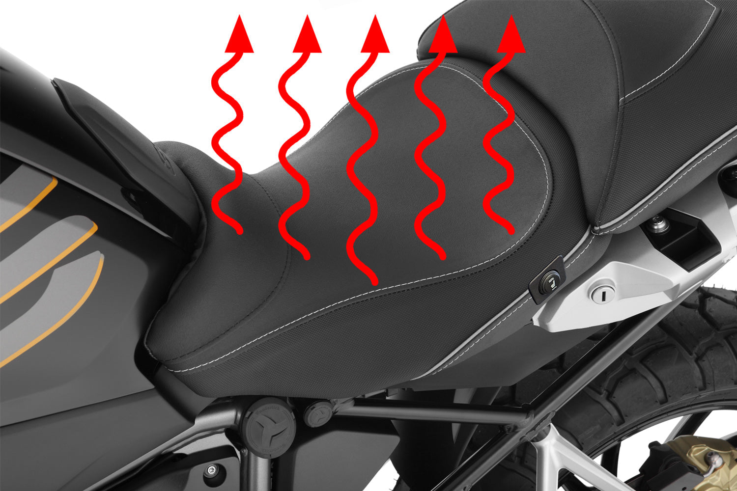 Wunderlich rider seat AKTIVKOMFORT with aftermarket seat heating-42723-612