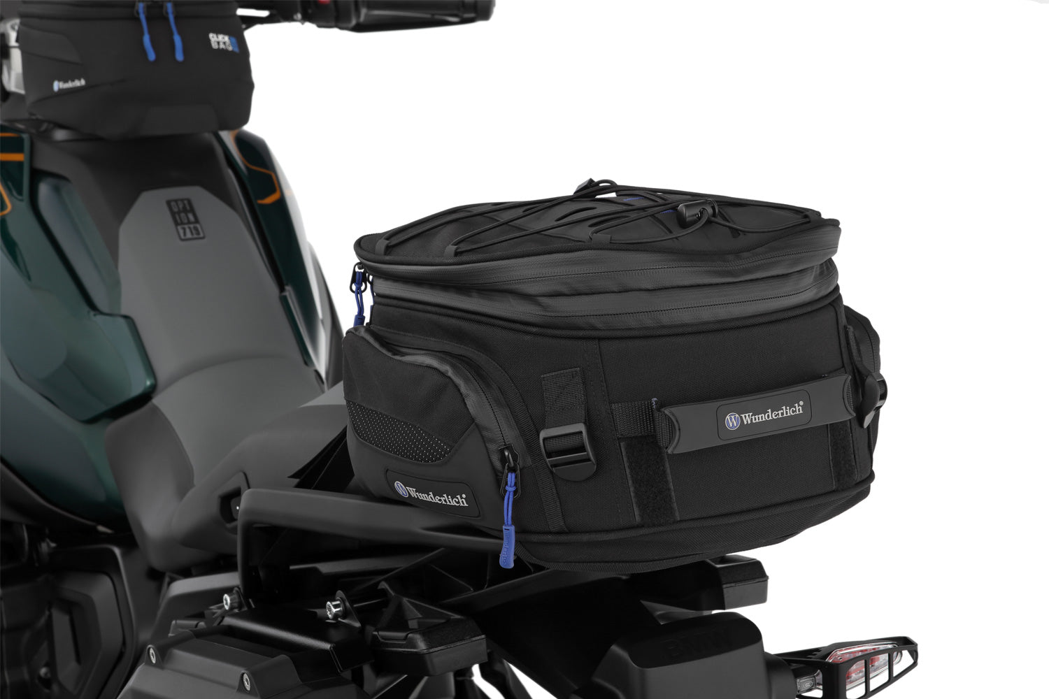 Multifunctional compact bag for the seat or luggage carrier