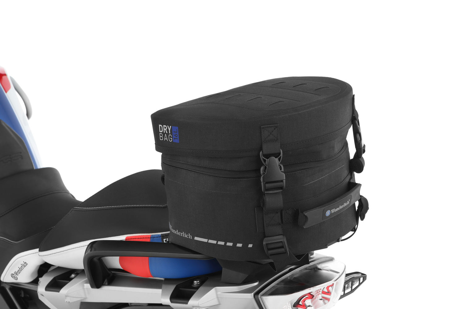 Multi-functional and compact bag can either be attached to the luggage carrier of the passenger seat quickly and simply