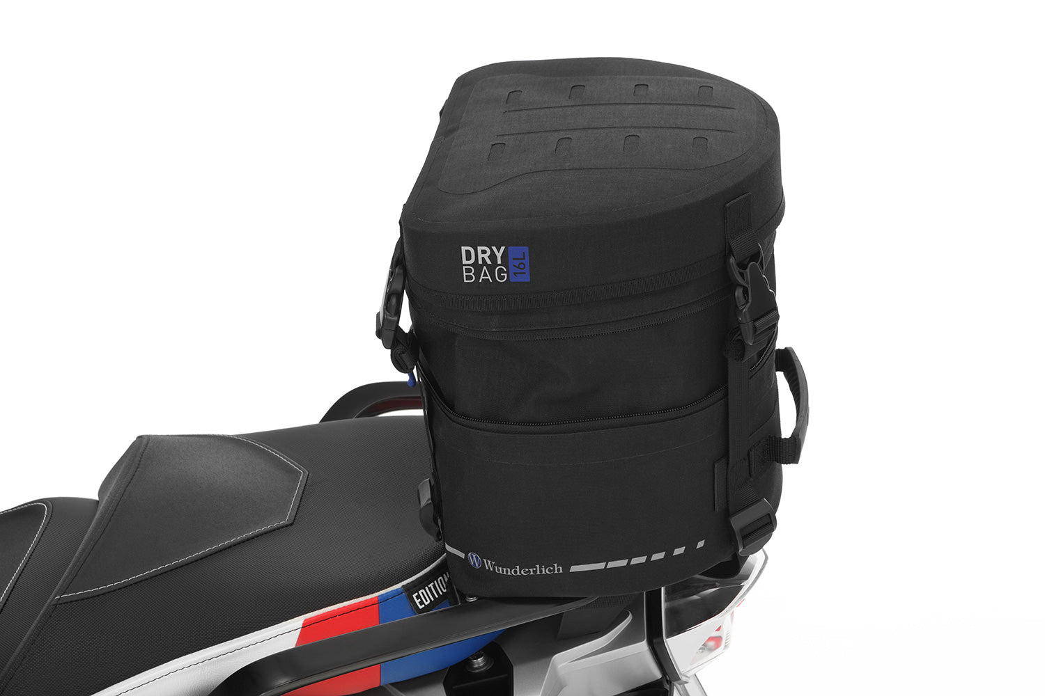 Multi-functional and compact bag can either be attached to the luggage carrier of the passenger seat quickly and simply