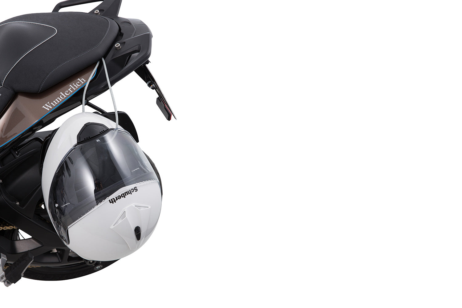 Wunderlich helmet anti-theft system HELM-LOCK S 1000 XR - complete your BMW ✔ Premium components ✔ Integrated design ➜ Order now