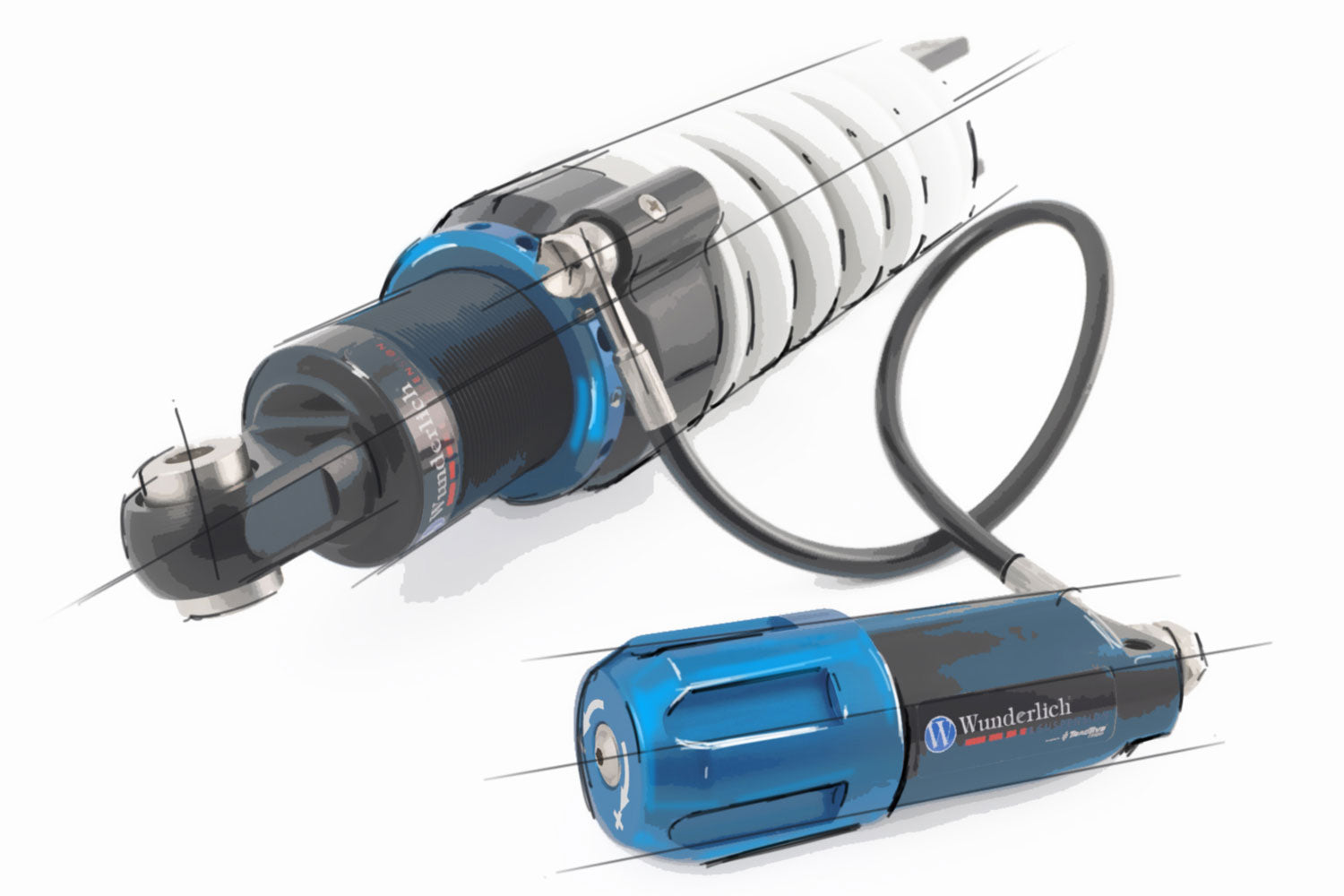 Wunderlich Suspension Shock absorber S4 + HPA-57460-347