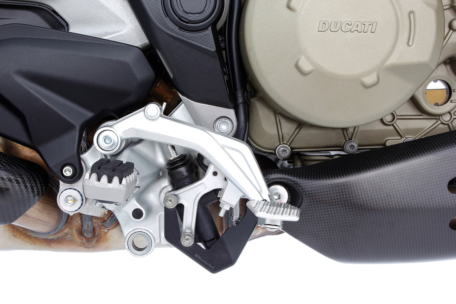 Rugged all-around protection for the expensive and exposed rear brake pump