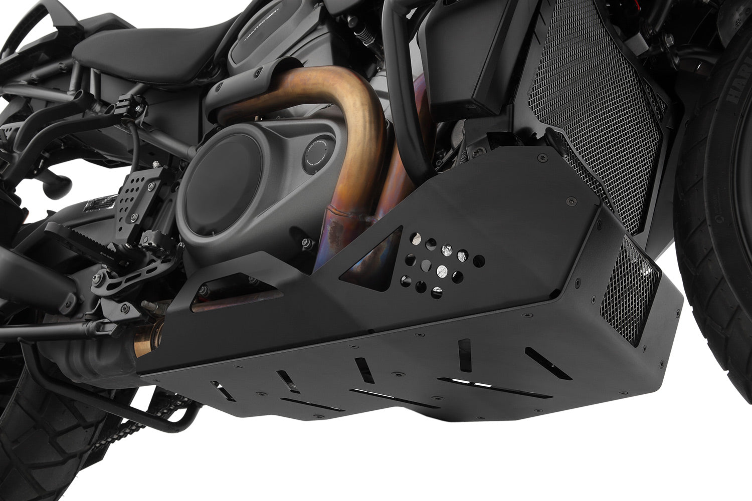 The flawless engine protection in a slim design for the GS protects the engine and manifold from damage