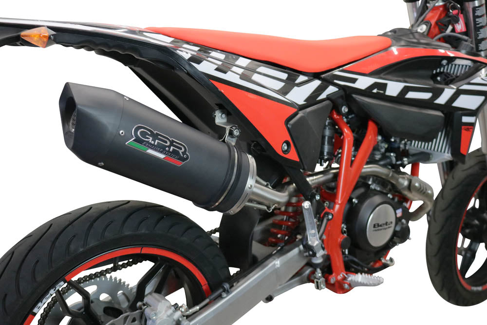 GPR-Exhaust---Furore-Evo4-Nero-Slip-on-for-RR-125-4T-Enduro-from-2021-to-2024-dB-Killer-Link-Pipe-Catalyst