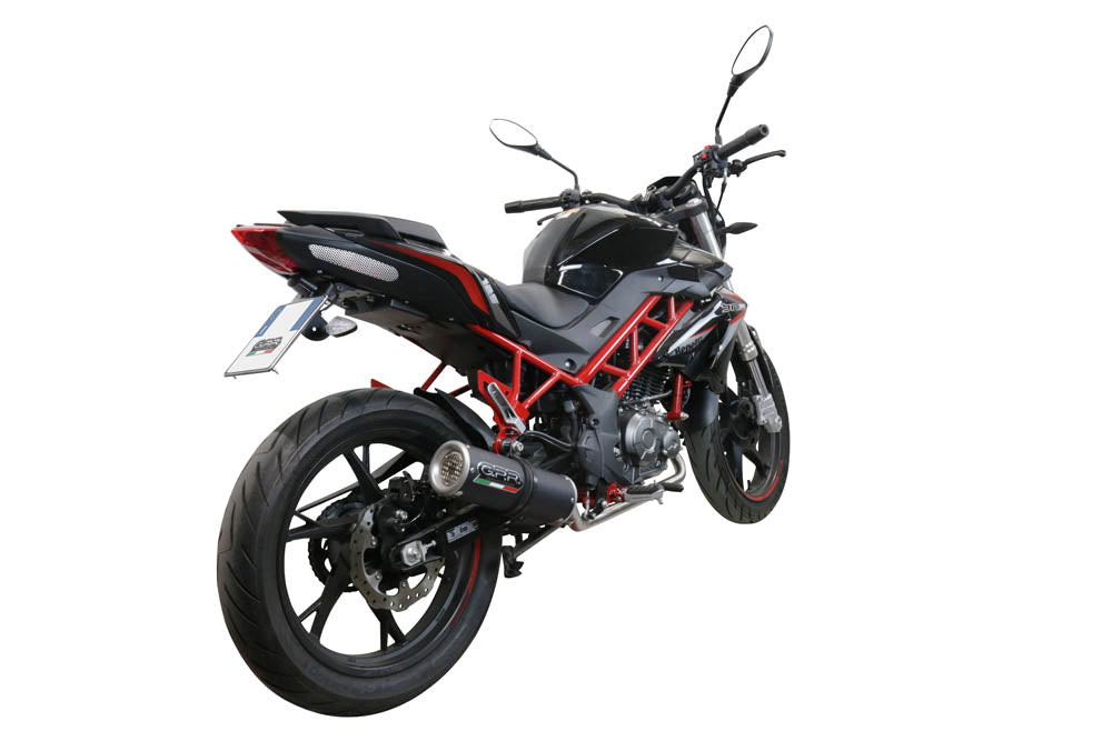 GPR-Exhaust---M3-Black-Titanium-Full-Line-for-BN-125-from-2021-to-2024-dB-Killer-Catalyst