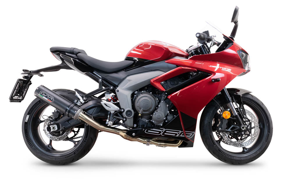 GPR-Exhaust---M3-Black-Titanium-Full-Line-for-Daytona-660-from-2023-to-2025-dB-Killer-Catalyst