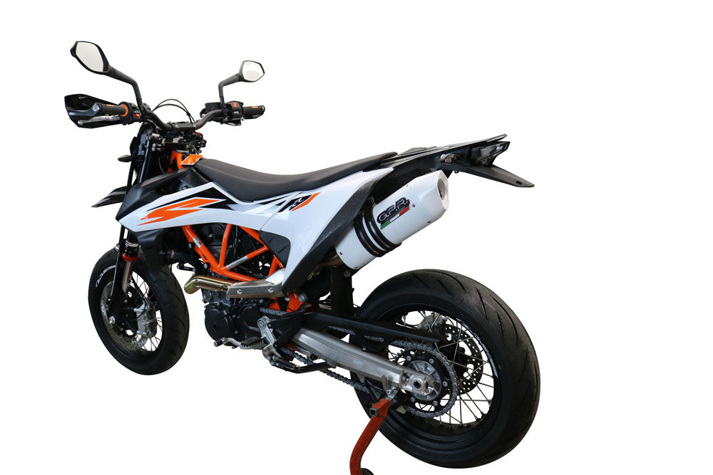 GPR-Exhaust---Albus-Evo4-Slip-on-for-Enduro-690-R-from-2021-to-2024-dB-Killer-Link-Pipe-Catalyst