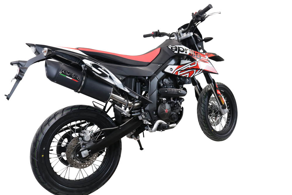 GPR-Exhaust---Furore-Evo4-Nero-Slip-on-for-RX-125-from-2021-to-2024-dB-Killer-Link-Pipe-Catalyst