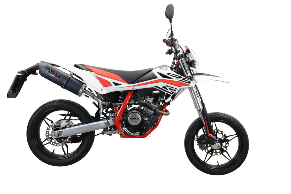 GPR-Exhaust---Furore-Evo4-Nero-Slip-on-for-RR-125-4T-Enduro-from-2019-to-2020-dB-Killer-Link-Pipe-Catalyst