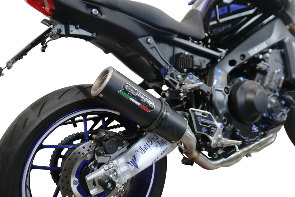 GPR-Exhaust---M3-Black-Titanium-Full-Line-for-Mt-09-from-2021-to-2023-dB-Killer-Catalyst