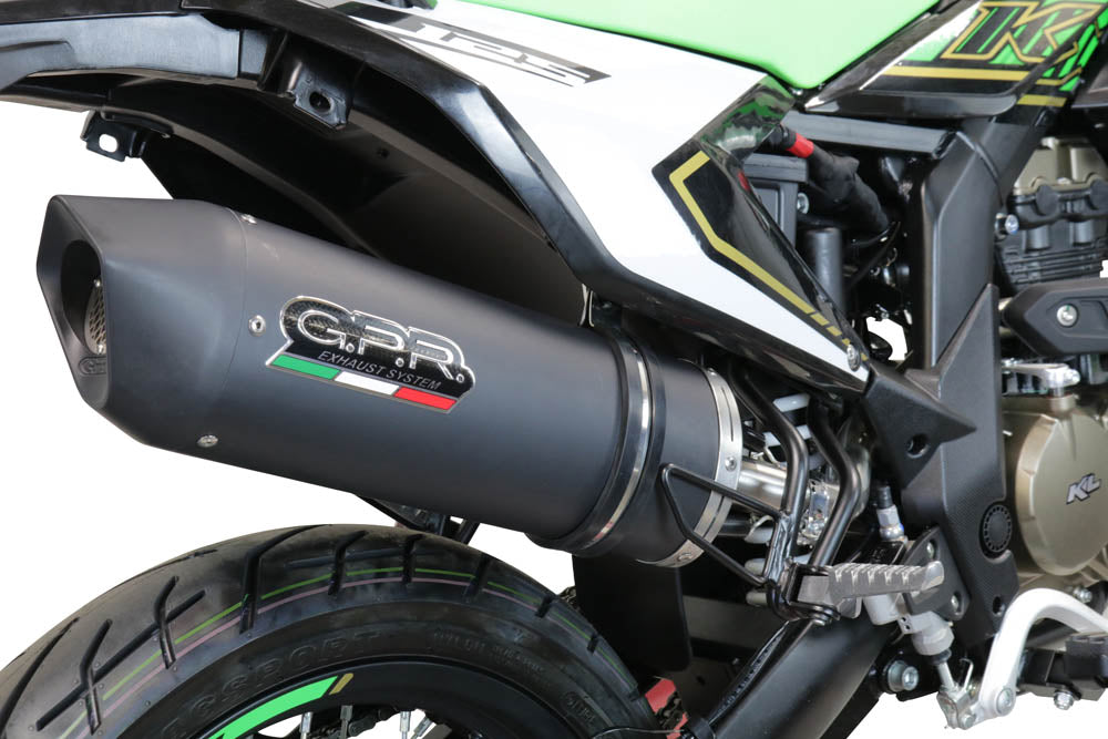 GPR-Exhaust---Furore-Evo4-Nero-Slip-on-for-KXE-125-from-2022-to-2023-dB-Killer-Link-Pipe-Catalyst
