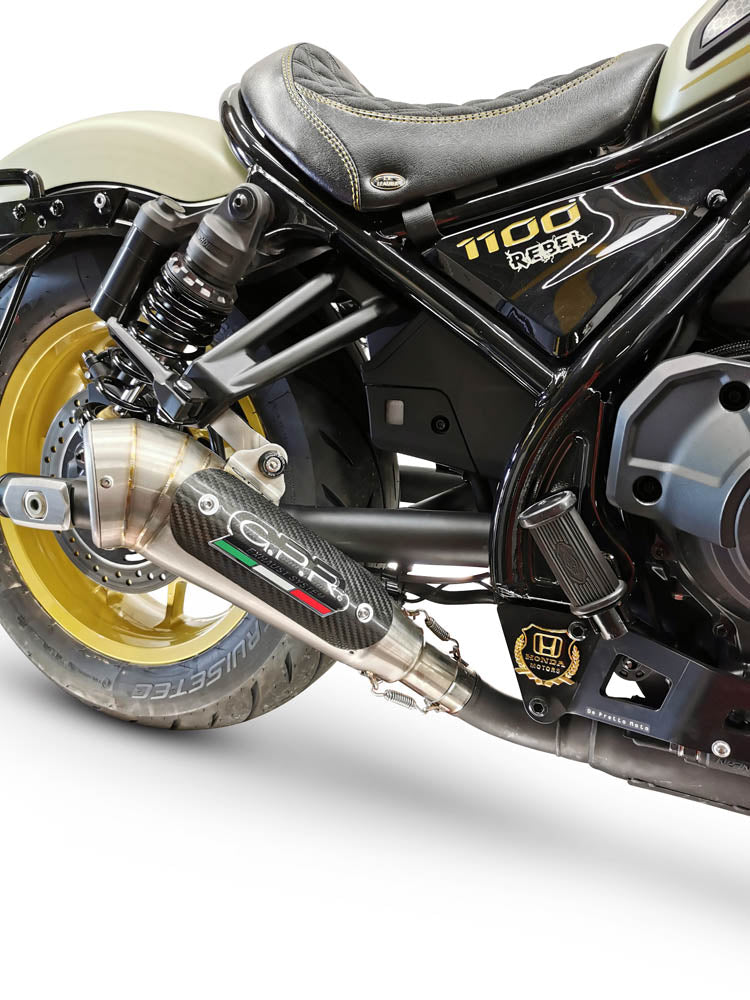 GPR-Exhaust---Powercone-Evo-Slip-on-for-CMX-1100-Rebel-from-2021-to-2024-dB-Killer-Link-Pipe