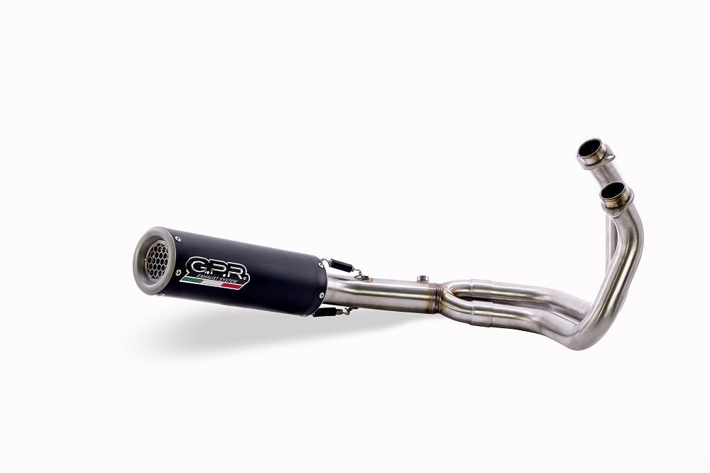 GPR-Exhaust---M3-Black-Titanium-Full-Line-for-Mt-07-from-2017-to-2020-dB-Killer-Catalyst