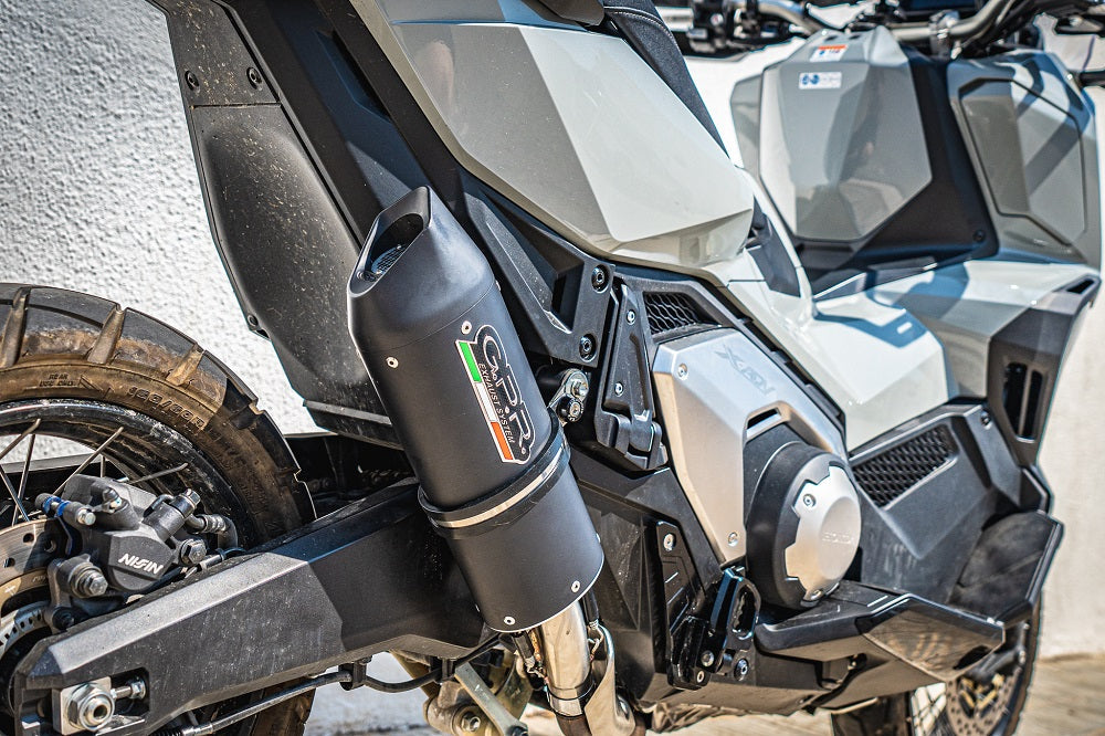GPR-Exhaust---Furore-Evo4-Nero-Slip-on-for-X-Adv-750-from-2021-to-2024-dB-Killer-Link-Pipe