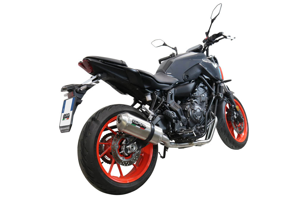 GPR-Exhaust---Satinox-Full-Line-for-Mt-07-from-2021-to-2024-dB-Killer-Catalyst