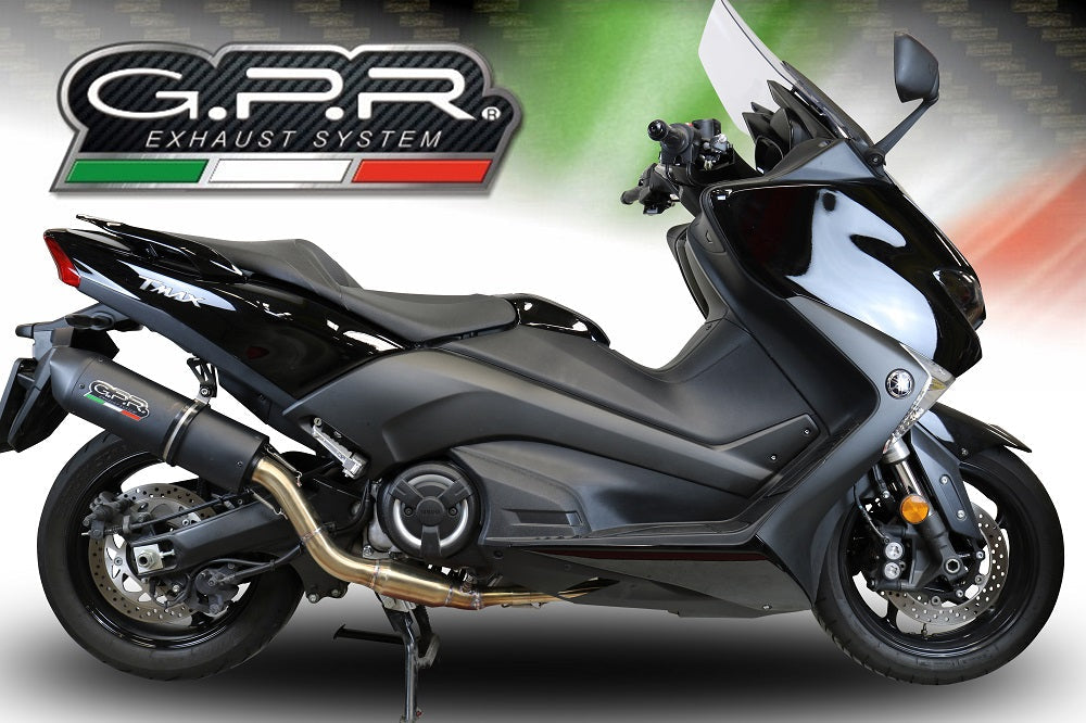GPR-Exhaust---Furore-Evo4-Nero-Full-Line-for-T-Max-560-from-2020-to-2021-dB-Killer-Catalyst