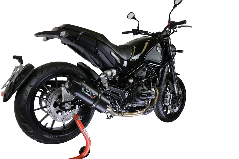 GPR-Exhaust---Furore-Evo4-Nero-Mid-Line-for-Leoncino-500-from-2017-to-2024-dB-Killer-Catalyst-