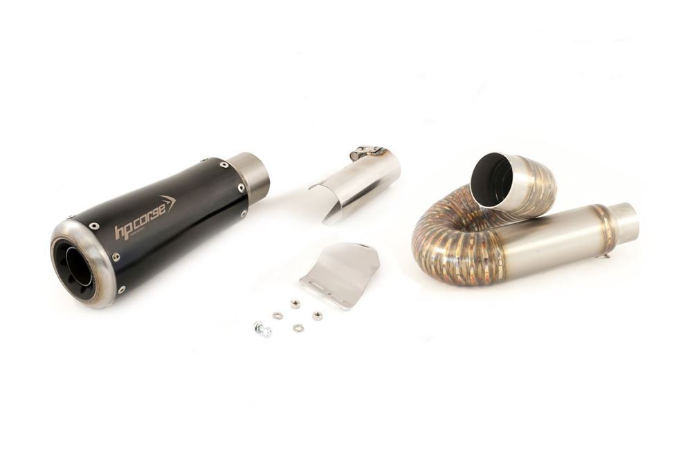 HPCorse - GP07 Muffler for Ducati Monster 797 muffler for Ducati Monster 797 (refer to photo - "@" curved link arm)