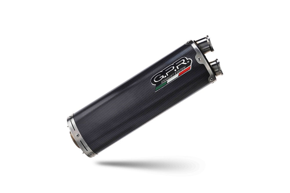 GPR-Exhaust---Dual-Poppy-Slip-on-for-650DSX-from-2021-to-2024-dB-Killer-Link-Pipe-Catalyst