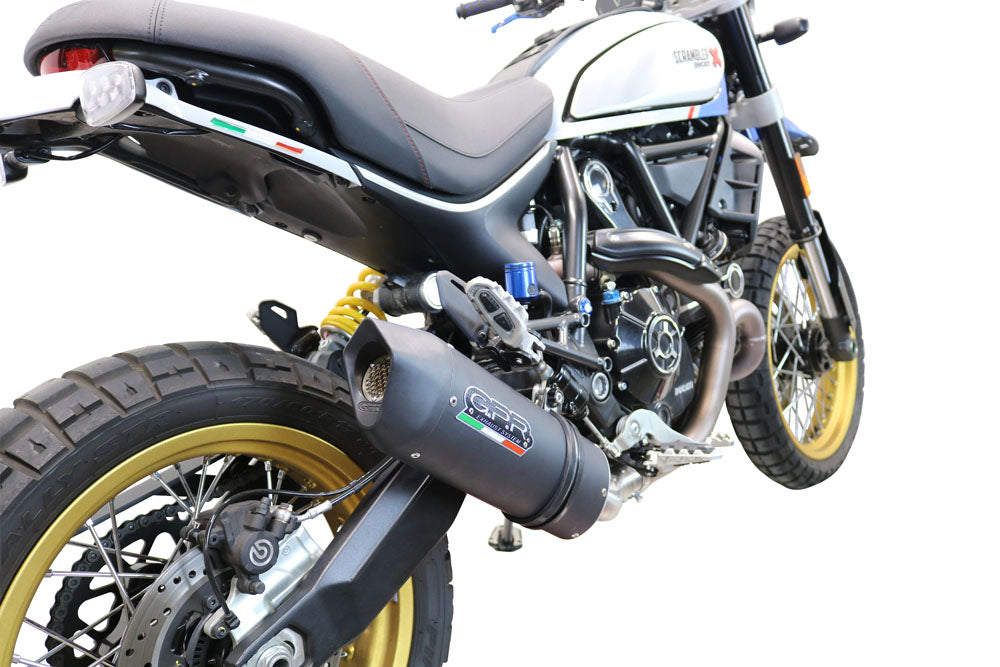 GPR-Exhaust---Furore-Evo4-Nero-Slip-on-for-Scrambler-800-Urban-Motard-from-2021-to-2023-dB-Killer-Link-Pipe-Catalyst