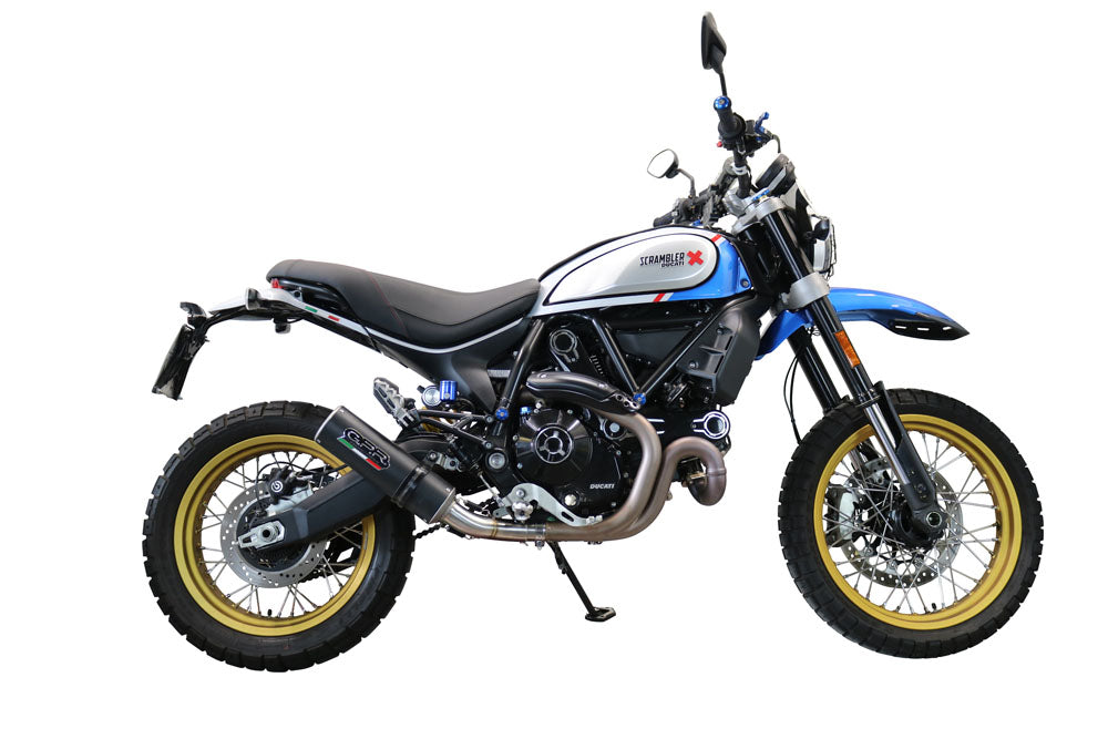 GPR-Exhaust---M3-Black-Titanium-Slip-on-for-Scrambler-800-ICON-Icon-DARK-from-2021-to-2022-dB-Killer-Link-Pipe-Catalyst