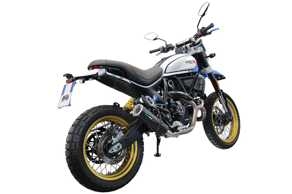 GPR-Exhaust---M3-Black-Titanium-Slip-on-for-Scrambler-800-ICON-Icon-DARK-from-2021-to-2022-dB-Killer-Link-Pipe-Catalyst