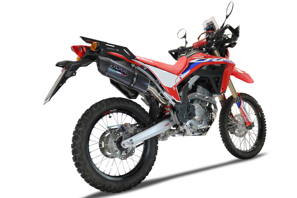 GPR-Exhaust---Furore-Evo4-Poppy-Slip-on-for-CRF-300-L-Rally-from-2021-to-2024-dB-Killer-Link-Pipe-Catalyst