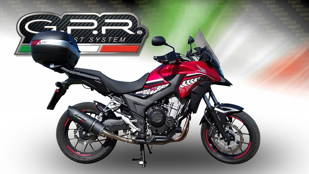 GPR-Exhaust---Furore-Evo4-Nero-Slip-on-for-CB-400-X-from-2019-to-2025-dB-Killer-Link-Pipe