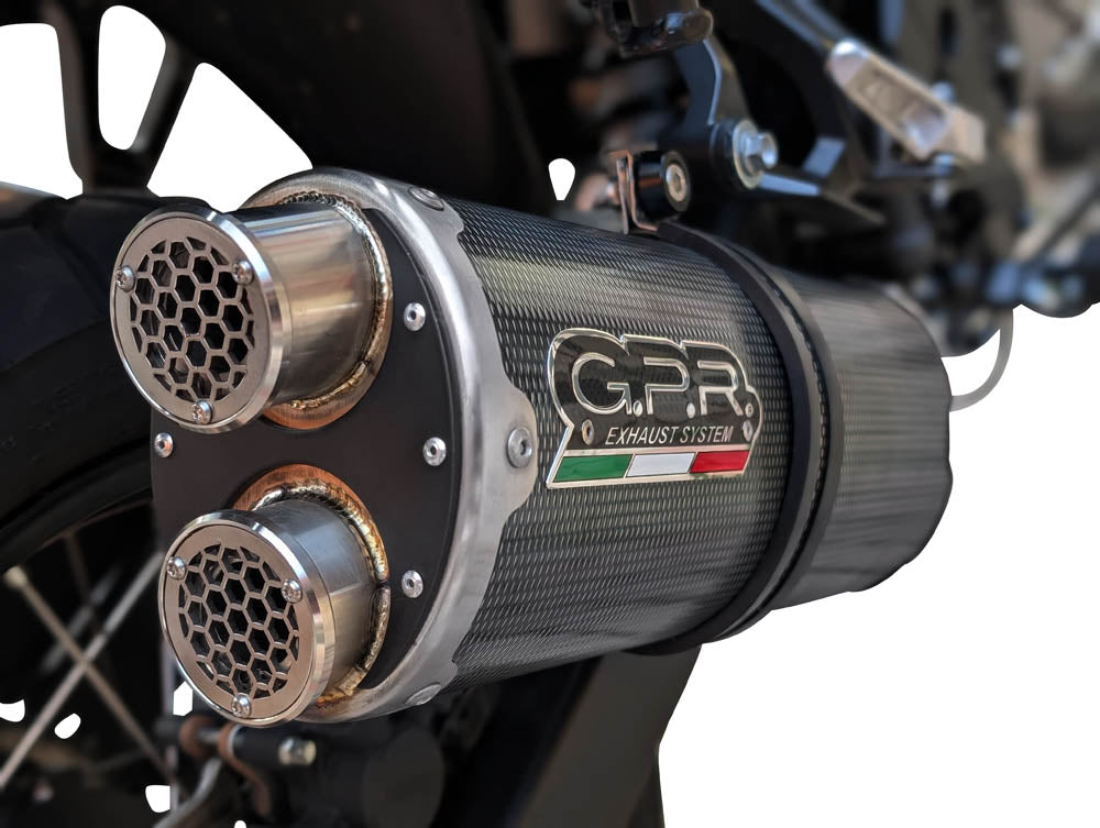 GPR-Exhaust---Dual-Poppy-Slip-on-for-XL750-TRANSALP-750-from-2023-to-2025-dB-Killer-Link-Pipe