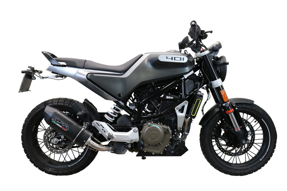 GPR-Exhaust---Furore-Evo4-Nero-Slip-on-for-Svartpilen-401-from-2020-to-2020-dB-Killer-Link-Pipe