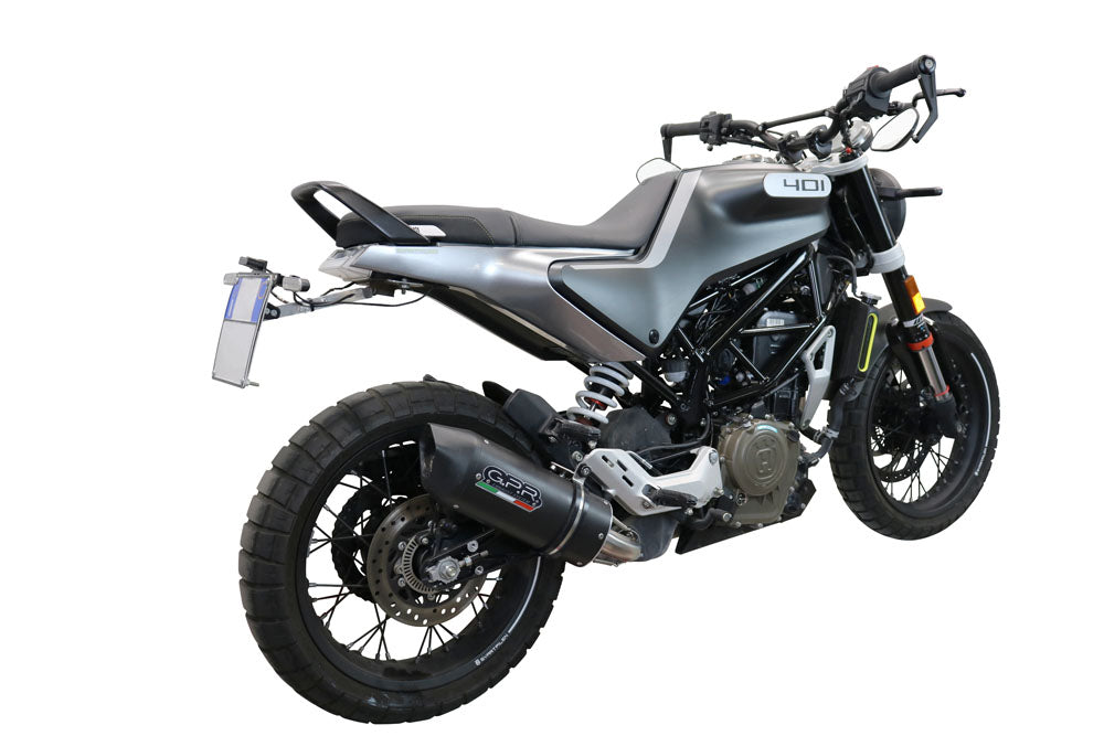 GPR-Exhaust---Furore-Evo4-Nero-Slip-on-for-Svartpilen-401-from-2021-to-2023-dB-Killer-Link-Pipe