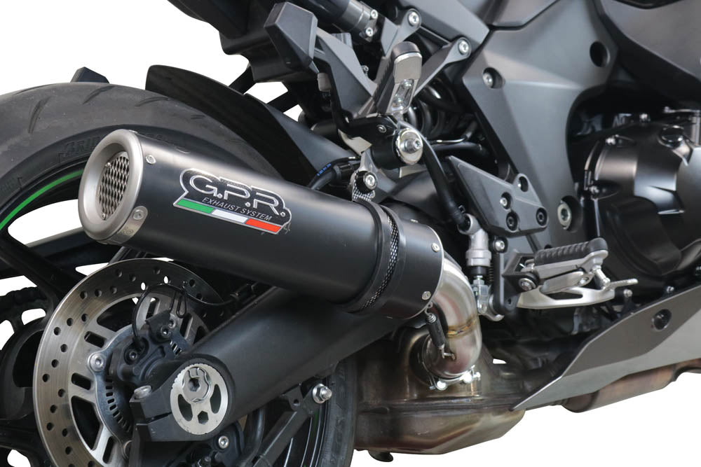 GPR-Exhaust---M3-Black-Titanium-Slip-on-for-Ninja-1000-SX-from-2020-to-2020-dB-Killer-Link-Pipe