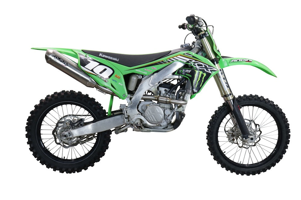 GPR-Exhaust---Pentacross-Inox-Full-Line-for-KX-250-F-from-2017-to-2020-dB-Killer-Spark-Arrestor