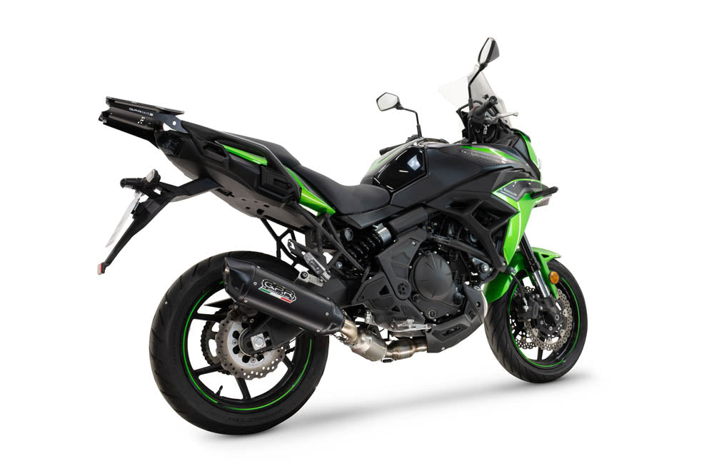 GPR-Exhaust---Furore-X-Titanio-Nero-Full-Line,-silencer-and-separate-header-for-Versys-650-from-2023-to-2025-dB-Killer-Catalyst