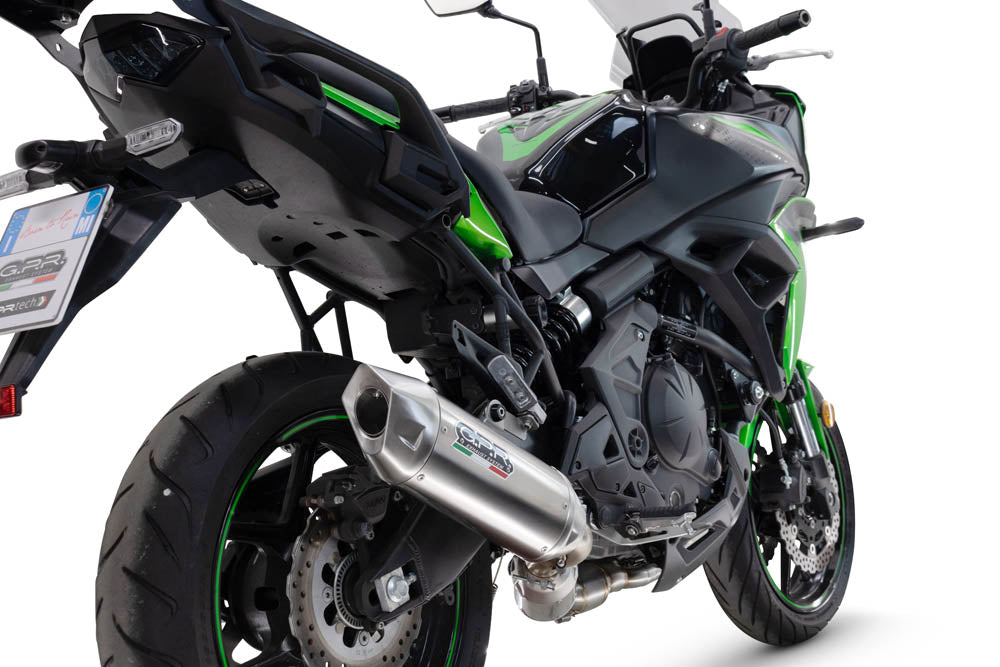 GPR-Exhaust---Furore-X-Acciaio-Inox-Full-Line,-silencer-and-separate-header-for-Versys-650-from-2023-to-2025-dB-Killer-Catalyst