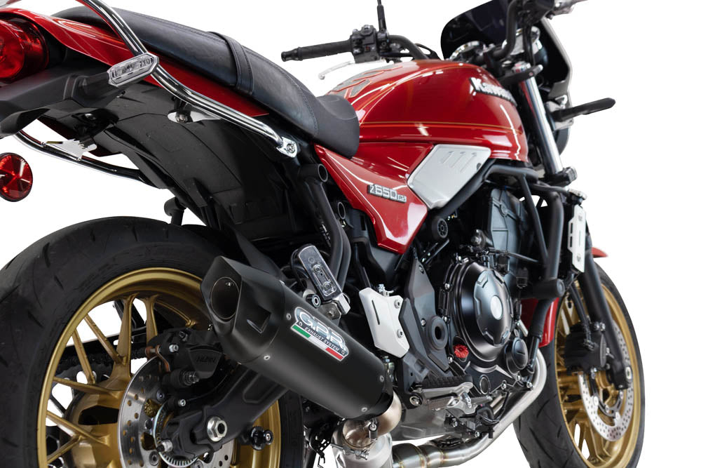 GPR-Exhaust---GP-Revo-Black-Titanium-Full-Line,-silencer-and-separate-header-for-Z-650-RS-from-2024-to-2025-dB-Killer-Catalyst