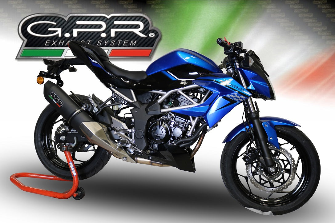 GPR-Exhaust---Furore-Evo4-Nero-Slip-on-for-Ninja-125-from-2019-to-2020-dB-Killer-Link-Pipe