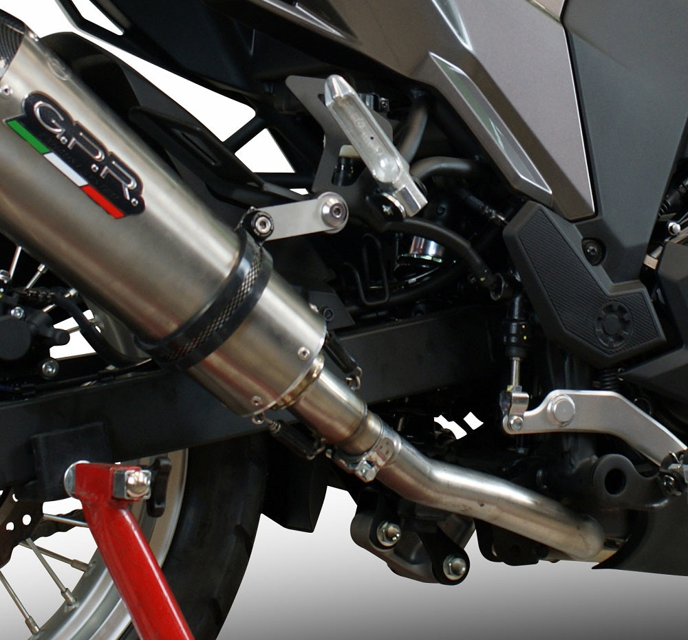 GPR-Exhaust---Furore-Evo4-Nero-Slip-on-for-Versys-X-300-from-2017-to-2021-dB-Killer-Link-Pipe-Catalyst