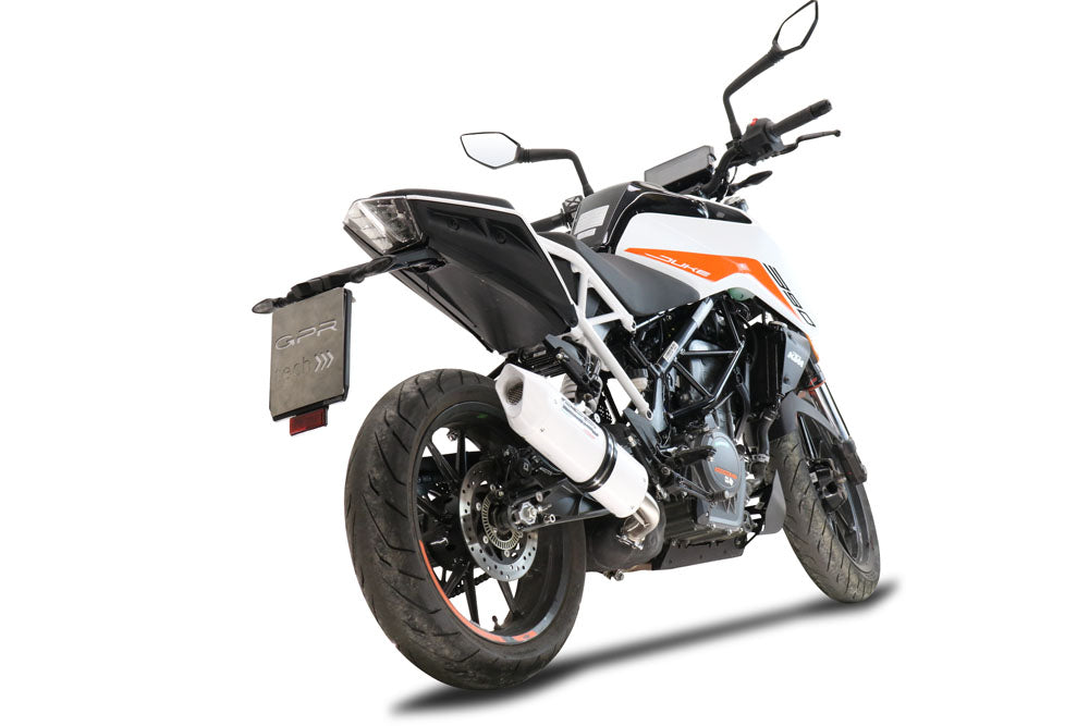 GPR-Exhaust---Albus-Evo4-Slip-on-for-DUKE-250-from-2021-to-2023-dB-Killer-Link-Pipe