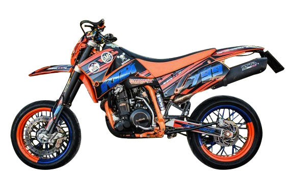 GPR-Exhaust---Furore-Nero-Slip-on-for-LC4-640-Enduro-Adventure-Supermoto-from-2003-to-2006-dB-Killer-Link-Pipe