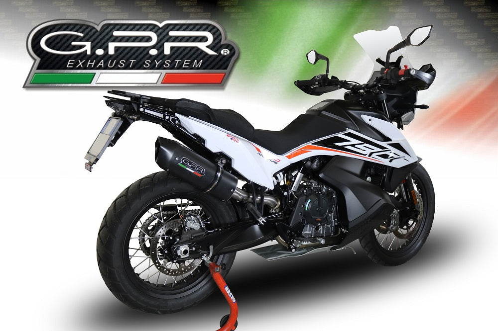 GPR-Exhaust---Furore-Evo4-Nero-Slip-on-for-Adventure-790-from-2018-to-2020-dB-Killer-Link-Pipe