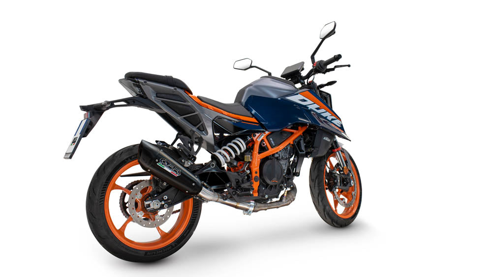 GPR-Exhaust---GP-Revo-Black-Titanium-Slip-on-for-DUKE-200-from-2024-to-2025-dB-Killer-Link-Pipe
