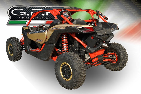 GPR-Exhaust---Deeptone-Atv-Slip-on-for-Maverick-X3-Turbo-Buggy-from-2017-to-2024-dB-Killer-Link-Pipe