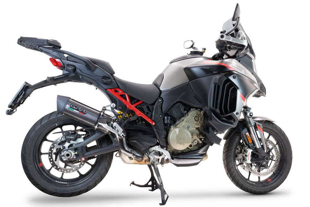 GPR-Exhaust---Furore-Evo4-Poppy-Slip-on-for-Multistrada-V4-Grand-TOUR-from-2024-to-2025-dB-Killer-Link-Pipe