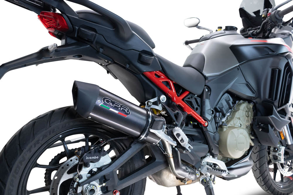 GPR-Exhaust---Furore-Evo4-Poppy-Slip-on-for-Multistrada-V4-Grand-TOUR-from-2024-to-2025-dB-Killer-Link-Pipe