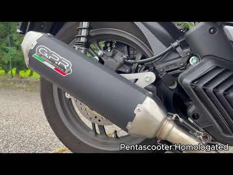GPR-Exhaust---Furore-X-Scooter-Full-Line,-silencer-and-separate-header-for-SH-125-from-2024-to-2025-dB-Killer-Catalyst